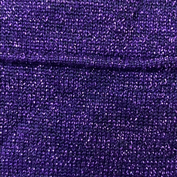 Forever 21 purple sparkle stretch skirt size L - Picture 2 of 3